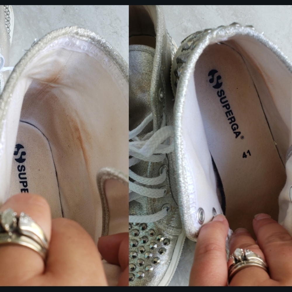 Superga Silver Glitter Stud High-Top Sneaker
EU 41 - Picture 13 of 16